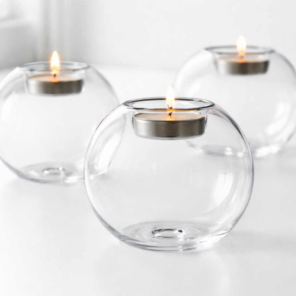 Glass Candle Holder